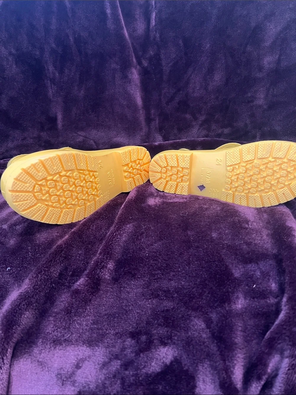 Kids Yellow Waterproof Rain Boots